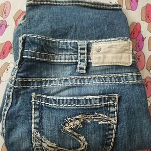 silver jeans